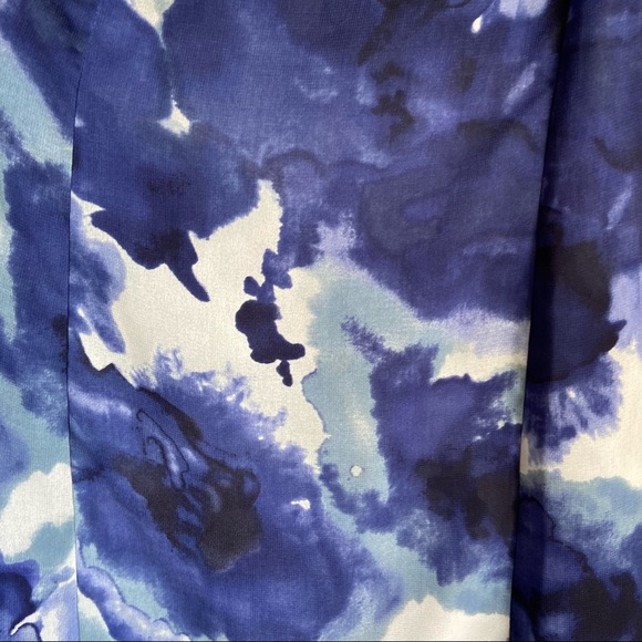 Soft Surroundings Mirabella Blue Watercolor Layered Tunic Tank Size XS - Picture 9 of 11